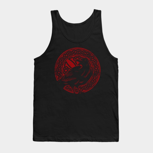 Viking Crow Grunge Tank Top by ShirtsShirtsndmoreShirts